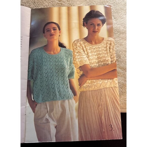 Patons Summer Fall Summer Sweater Knitting & Crochet Pattern Booklets Lot of 3 - Picture 5 of 14